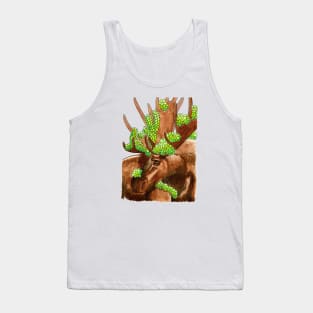 Moose with Succulents Tank Top